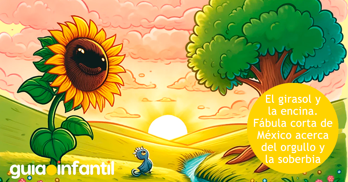 Fábula, El girasol y la encina