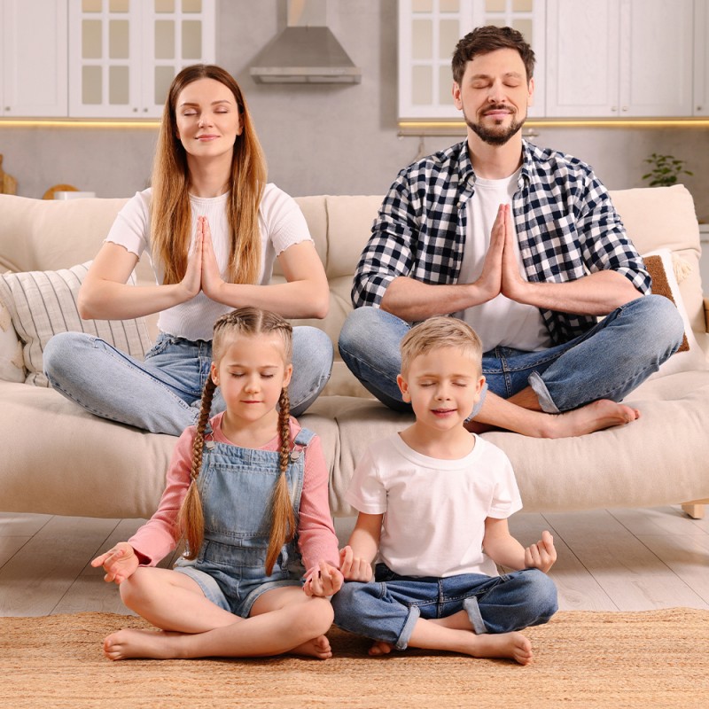 Mindfulness - Relajantes ejercicios de meditación guiada en familia