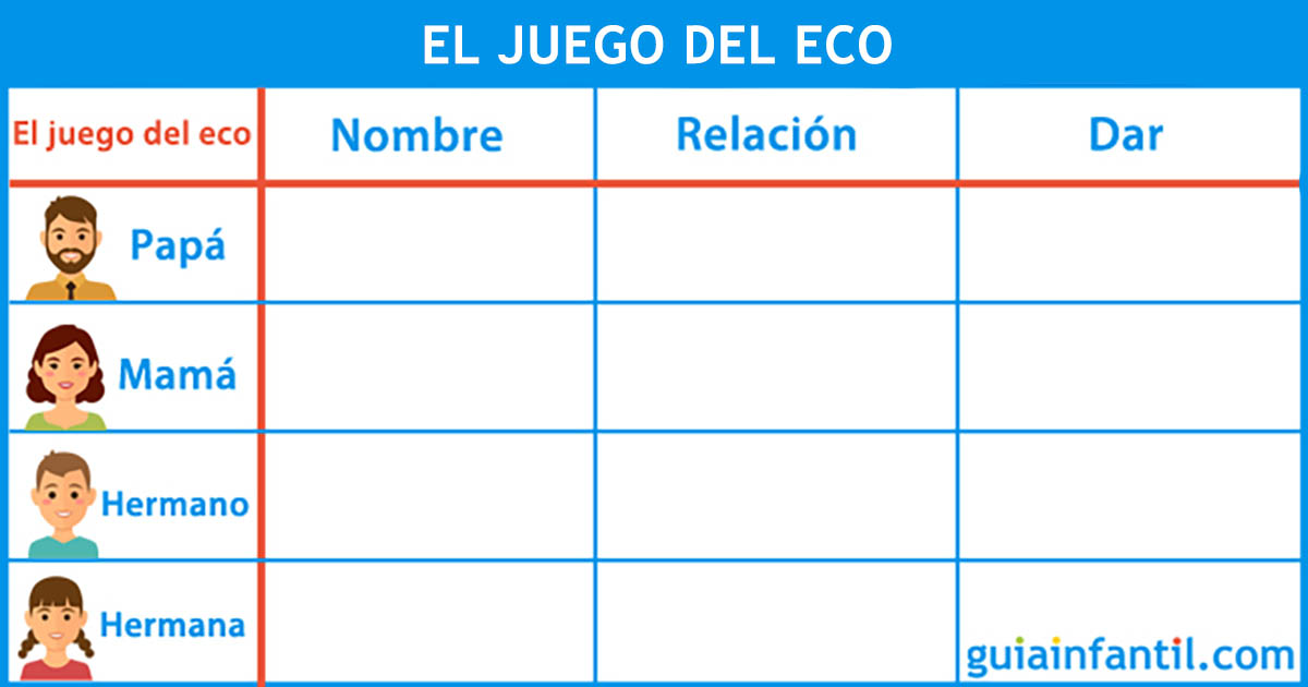 juego del eco para imprimir