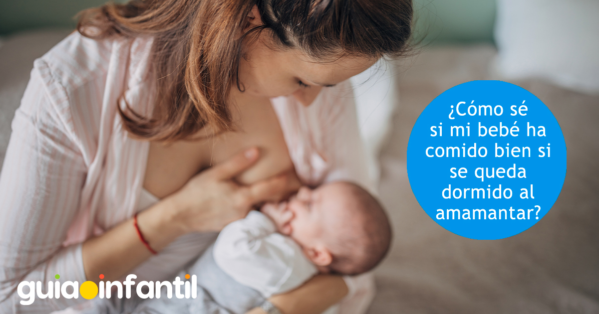 Cuando el bebé se queda dormido al pecho