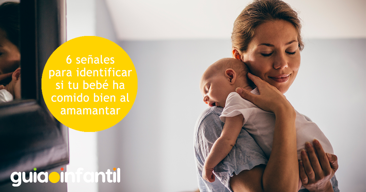 6 señales de que un bebé está bien amamantado