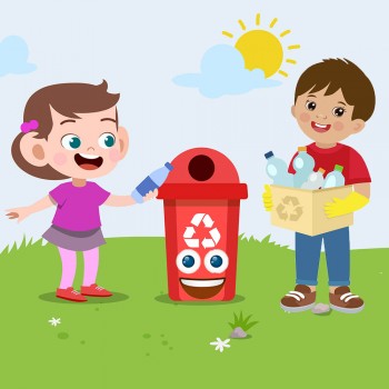 La papelera. Poema sobre el reciclaje para niños