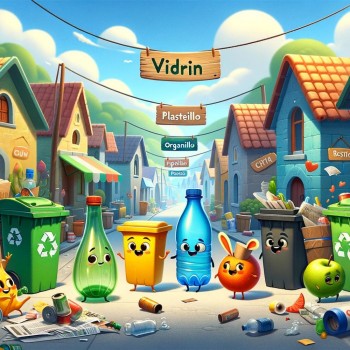 La aventura de Reciclín y sus amigos. Cuento para enseñar a los niños a reciclar