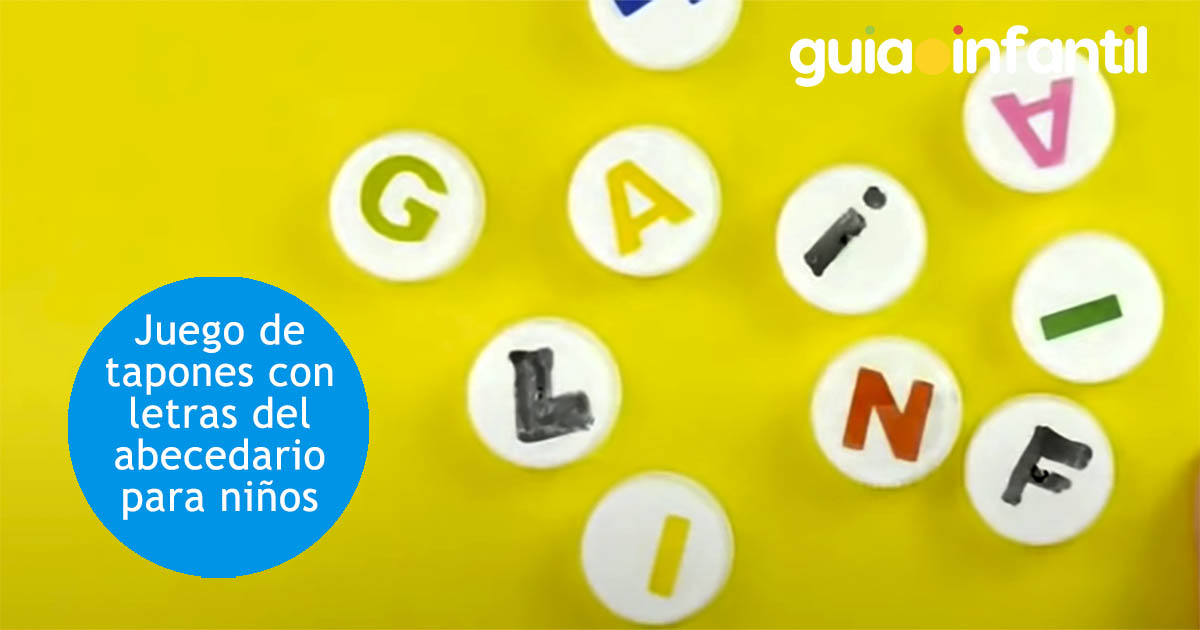juegos de tapones con letras del alfabeto para niños