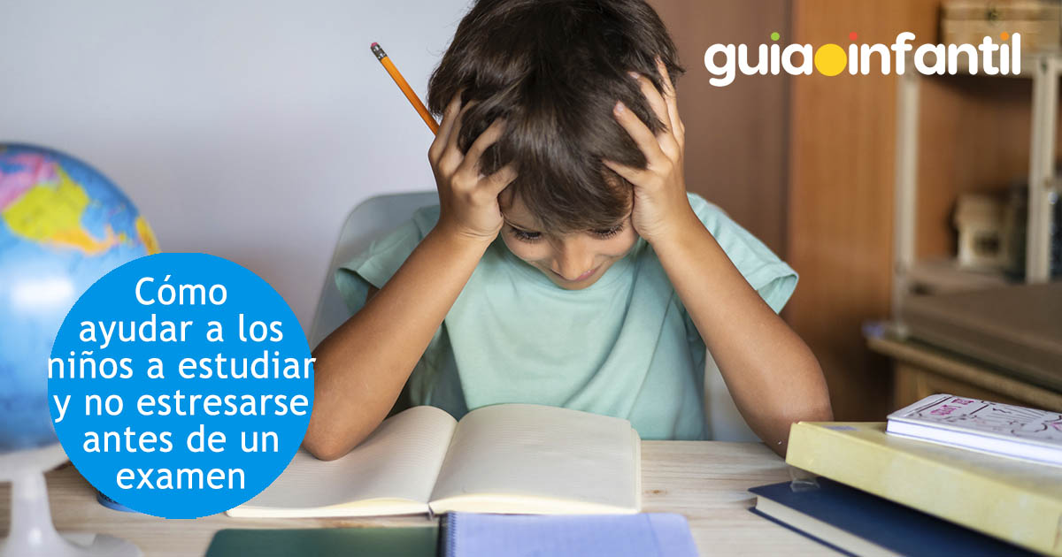 ayudar a los niños a estudiar para un examen