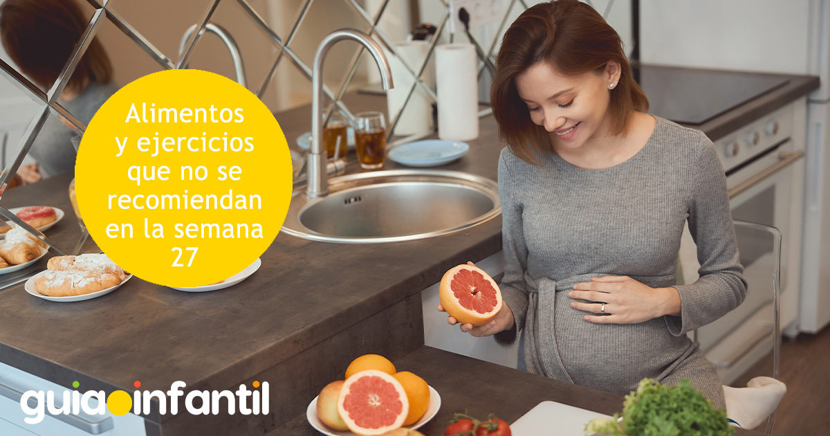 Alimentos y ejercicios en la semana 27 de embarazo