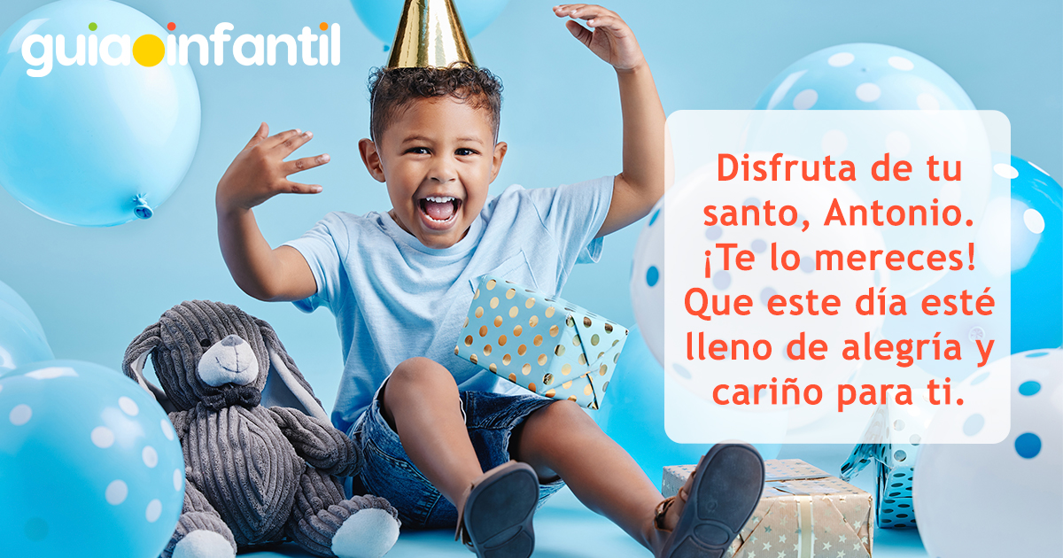 Linda postal para Antonio por su santo