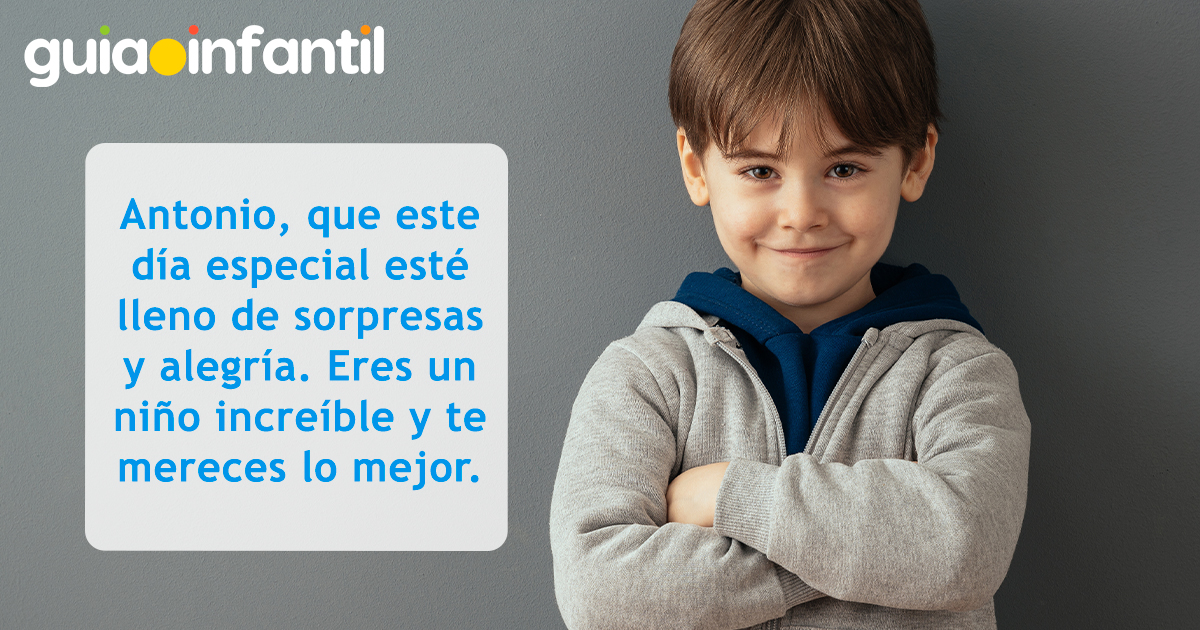 Hermosa felicitación para Antonio