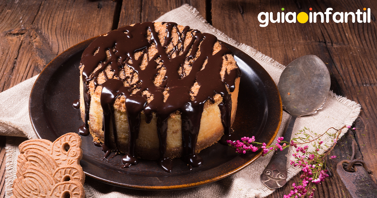 Cheesecake de chocolate para papá