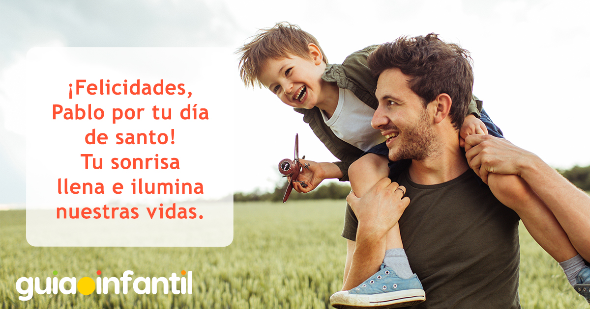 Postal para niños de nombre Pablo