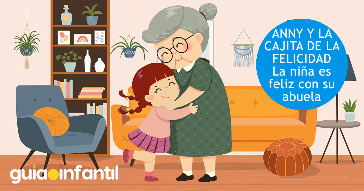 Anny es feliz con su abuelita