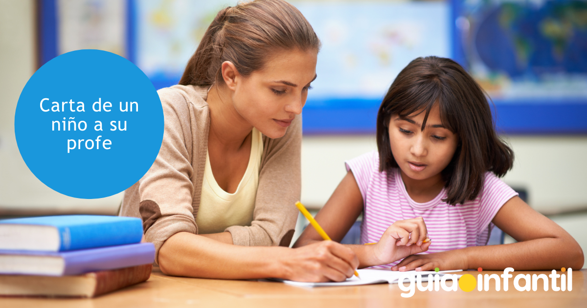 Carta de un niño a su profe