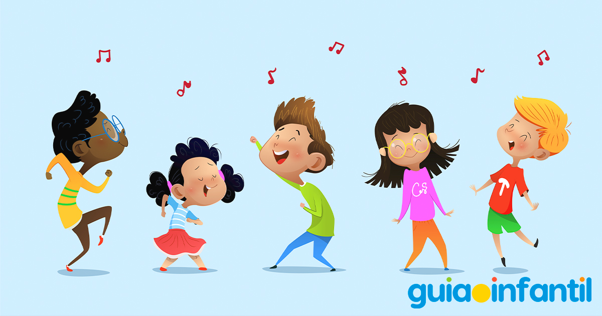 Bailar con los niños en fin de curso