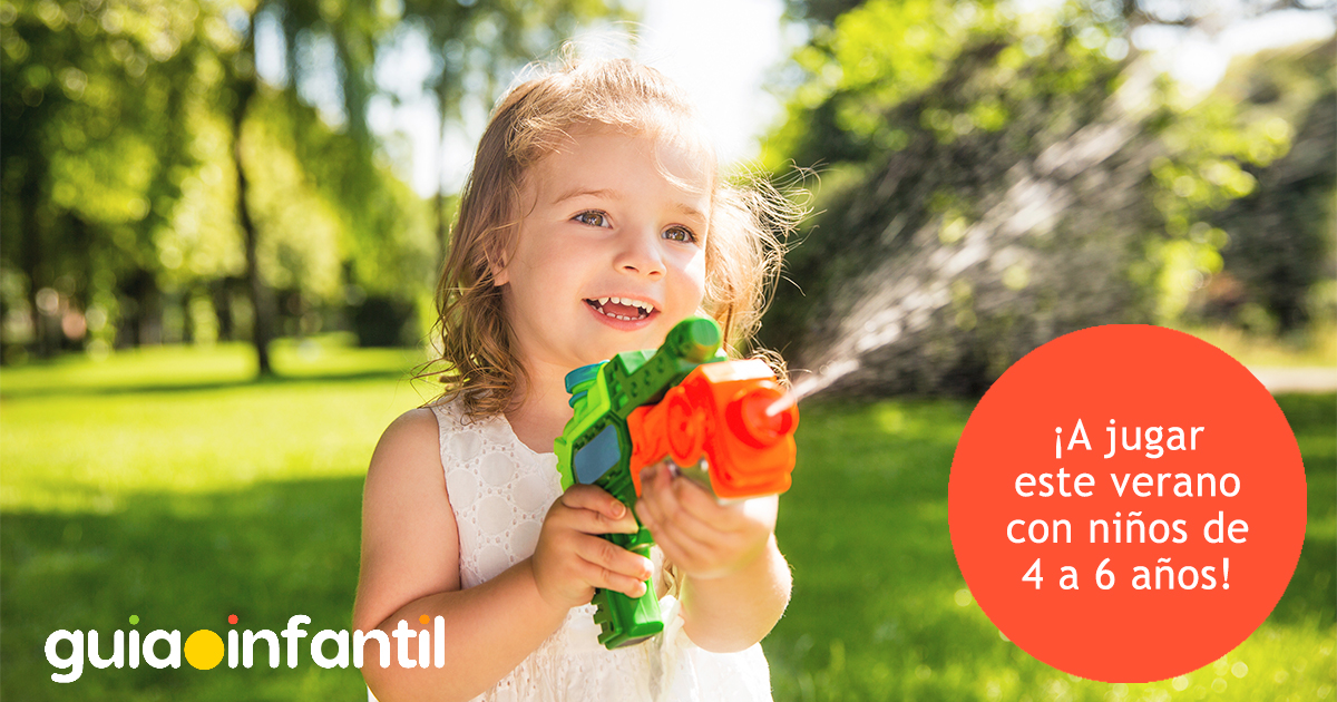 Juegos para niños de 4 a 6 años en verano