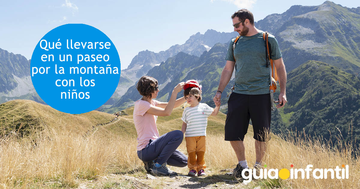 qué llevar a los niños en la montaña