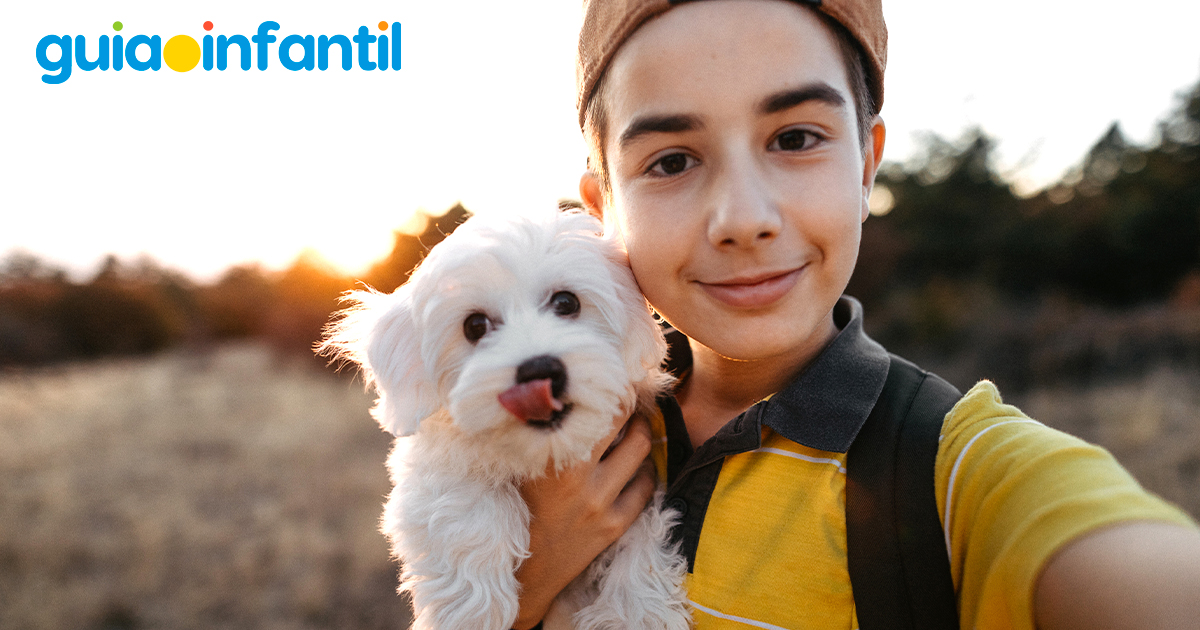 El amor de los niños por sus mascotas