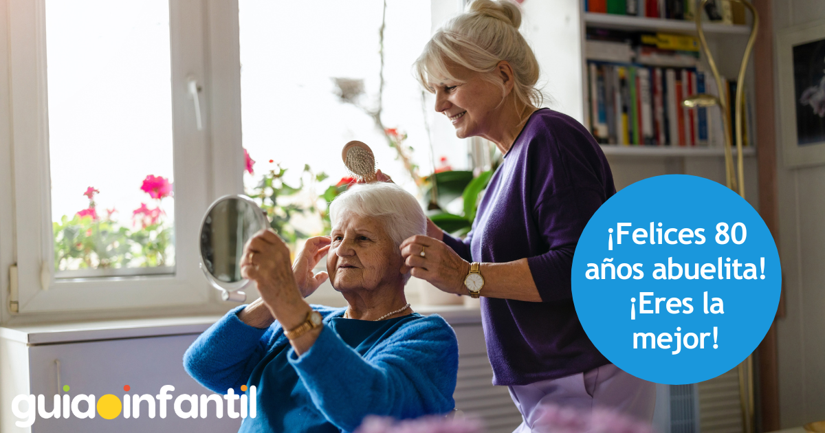 Frases de cumpleaños para una abuela con 80 años