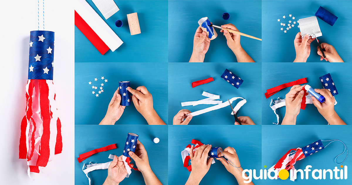 Cometa patriótico para el 4 de julio