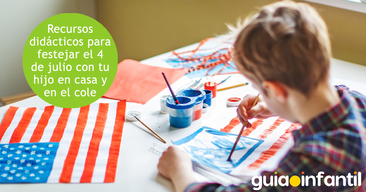 Recursos didácticos para niños por el 4 de julio