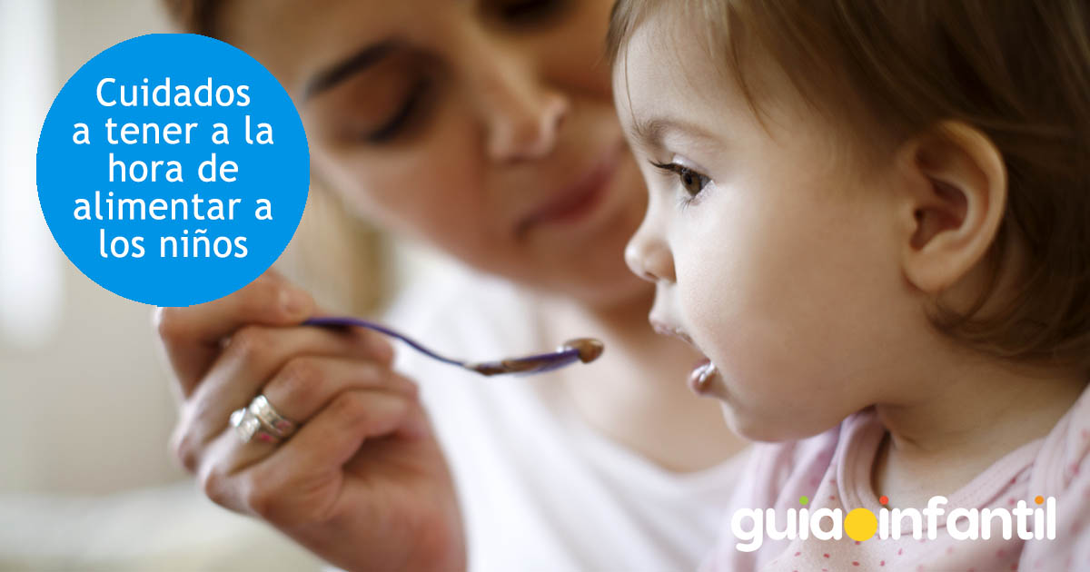 cuidados con la comida de los niños