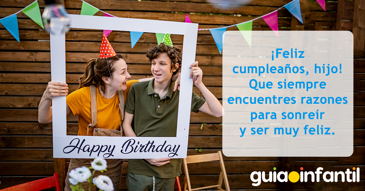 Felicitar a tu hijo por su cumpleaños