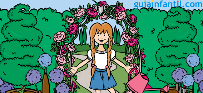 Poemas cortos para niños protagonizado por un rosal