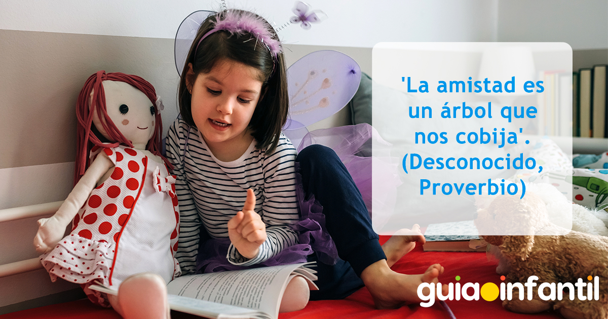 Postal sobre la amistad para niños