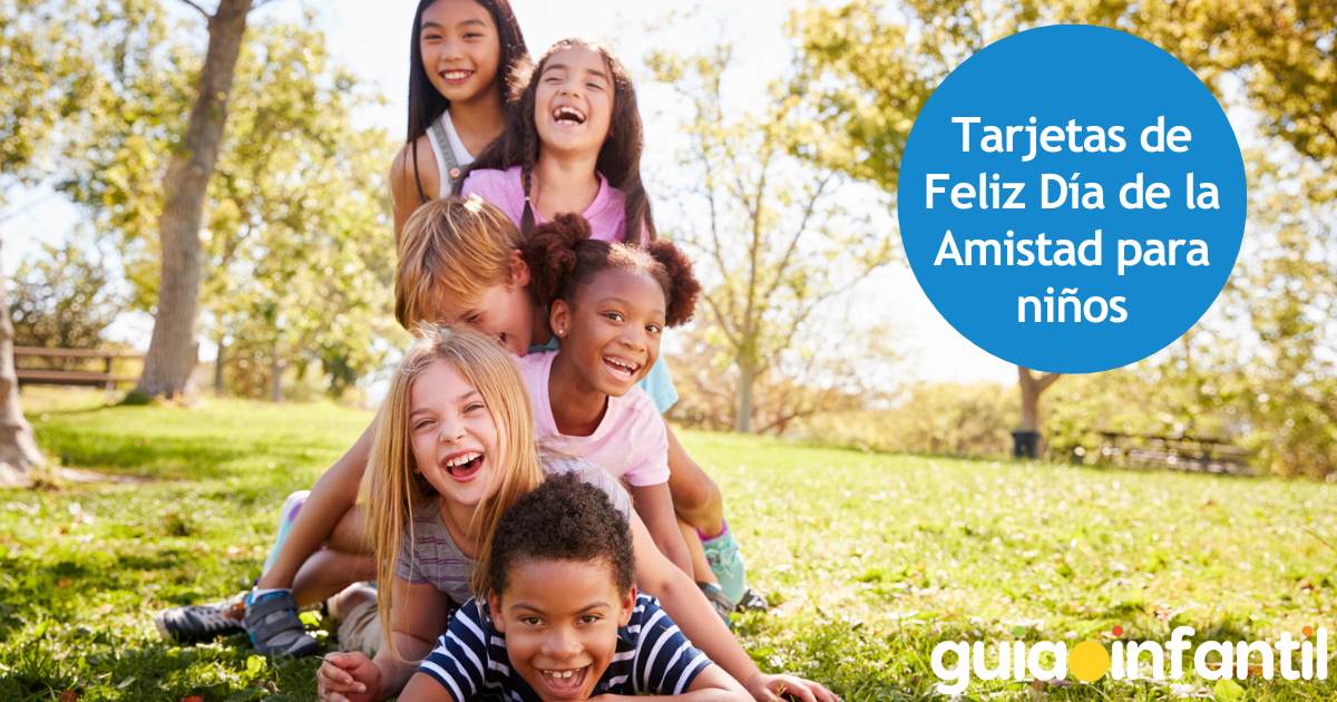 Tarjetas de feliz día de la amistad para niños