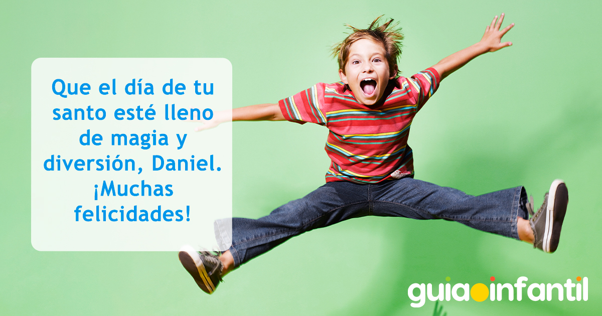 Postal para felicitar a Daniel por su santo