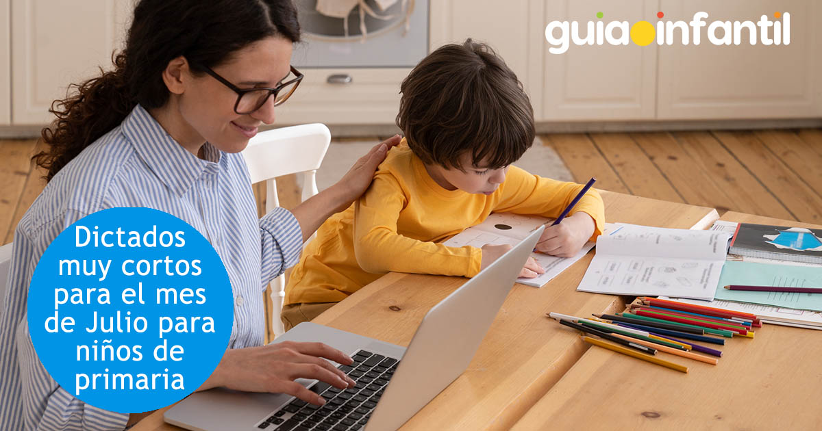 dictados cortitos de julio para niños