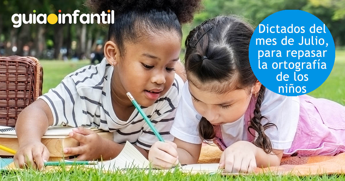 Repasar en julio con los niños con dictados