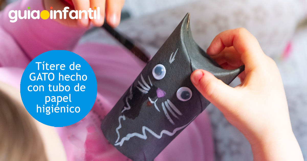 como hacer un títere de gato