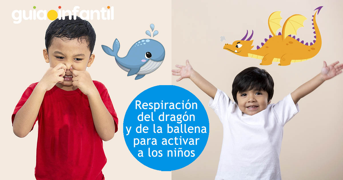 respiración del dragón y la ballena para niños