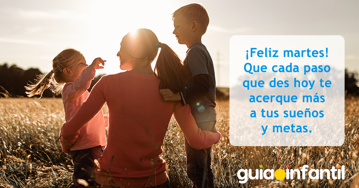 Postal de martes para niños