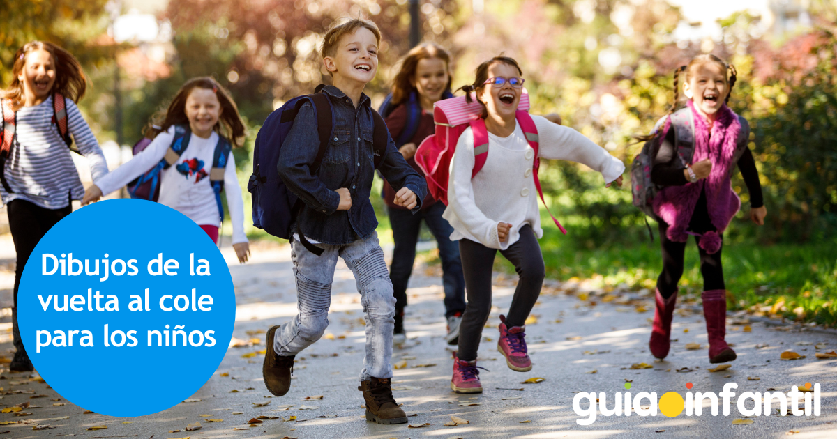 Dibujos de la vuelta al cole para colorear con los niños