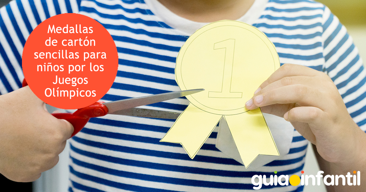 Medallas de cartón para niños