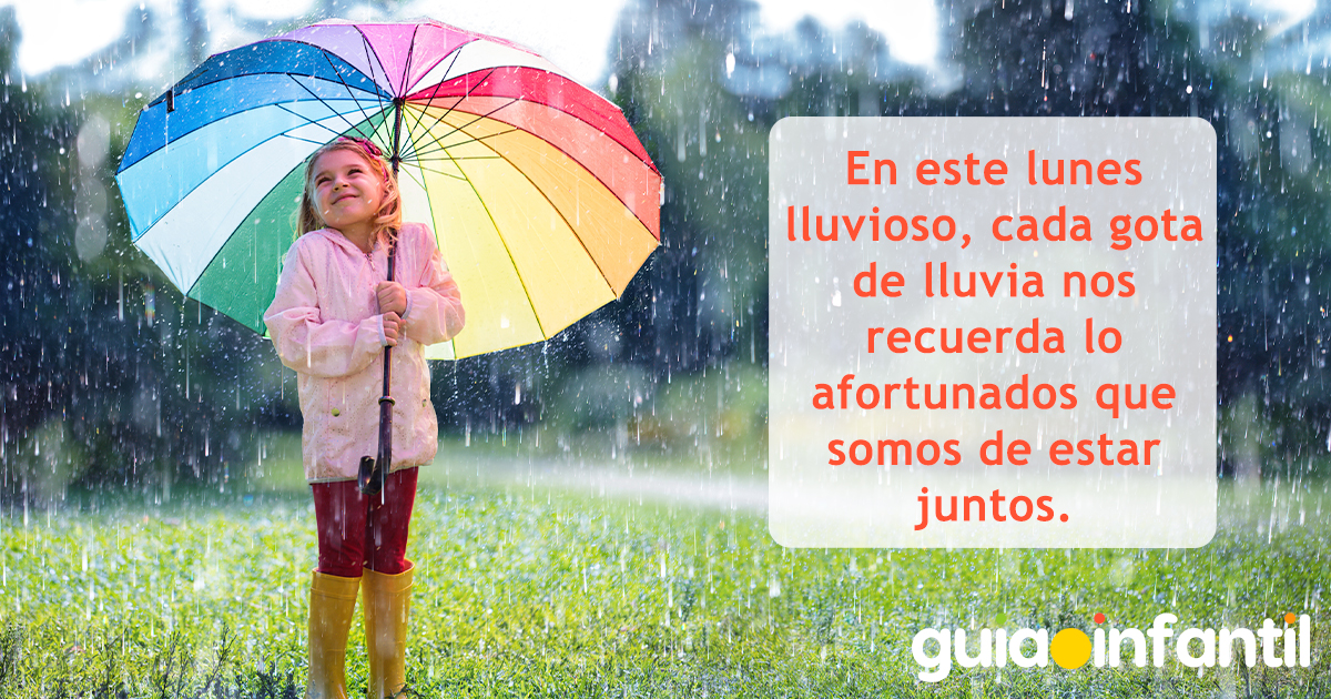Frase de lunes lluvioso