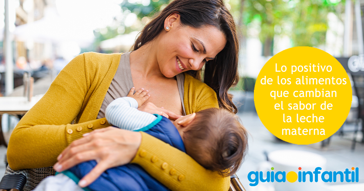 El cambio en el sabor de la leche materna
