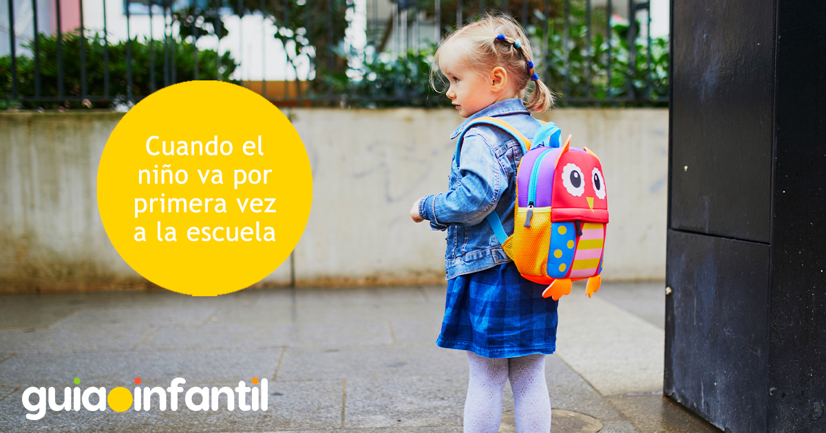Los niños que van por primera vez a la escuela