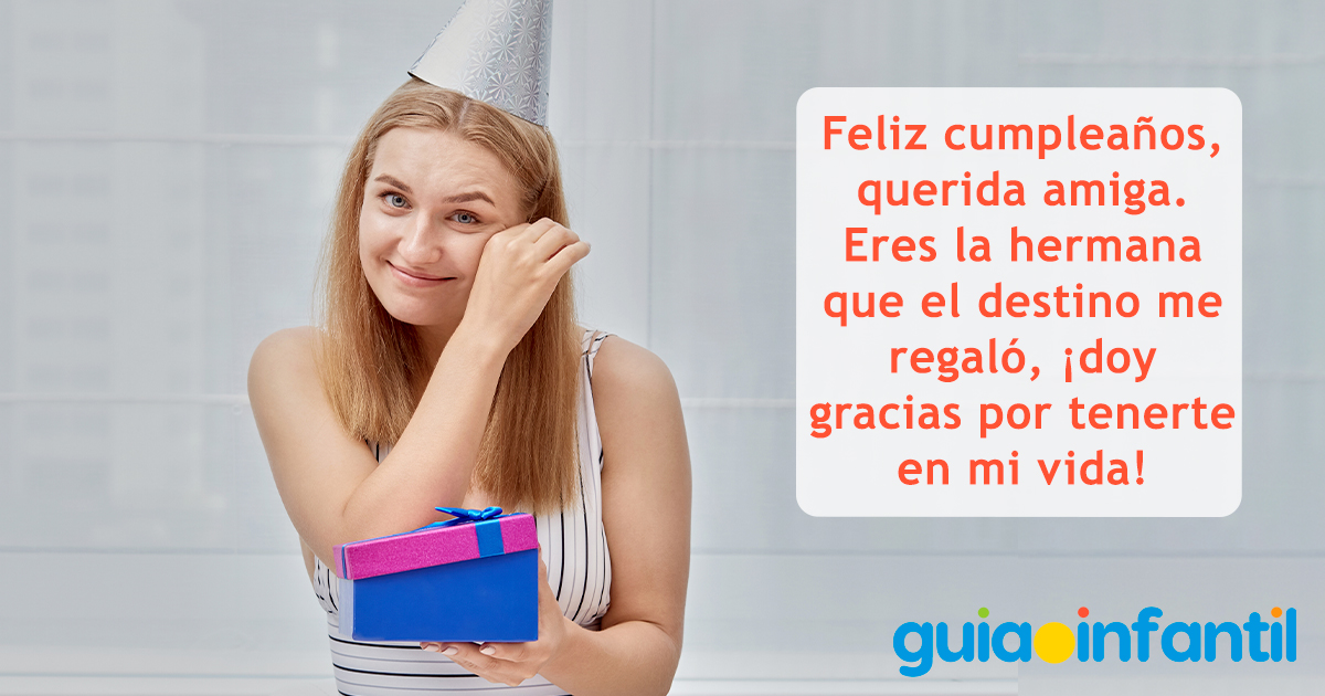 Mensajes de cumpleaños para una amiga