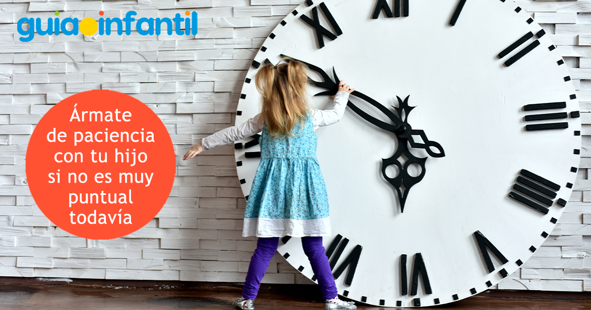 La paciencia con los niños impuntuales