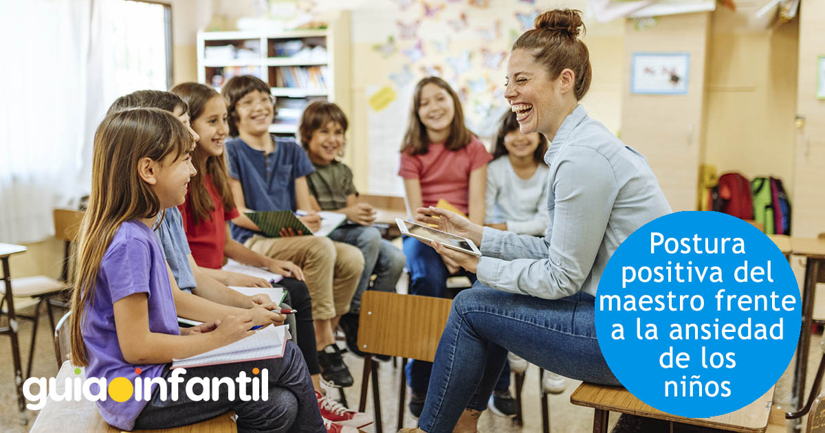 la ayuda del maestro para aliviar la ansiedad de los niños