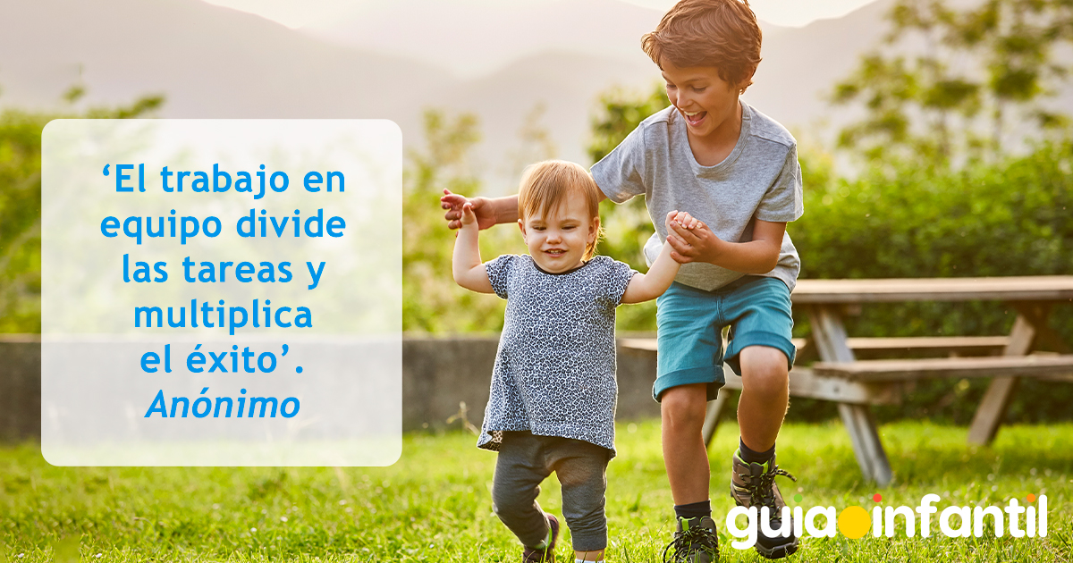 Frases de trabajo en equipo para niños