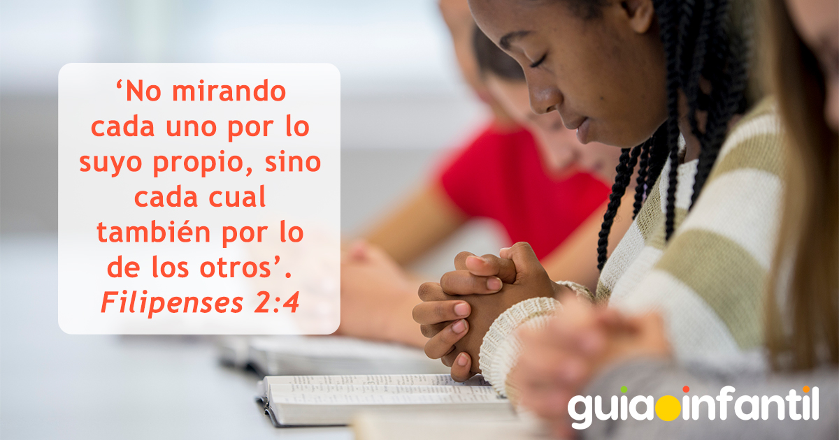 Postal con frase bíblica para niños