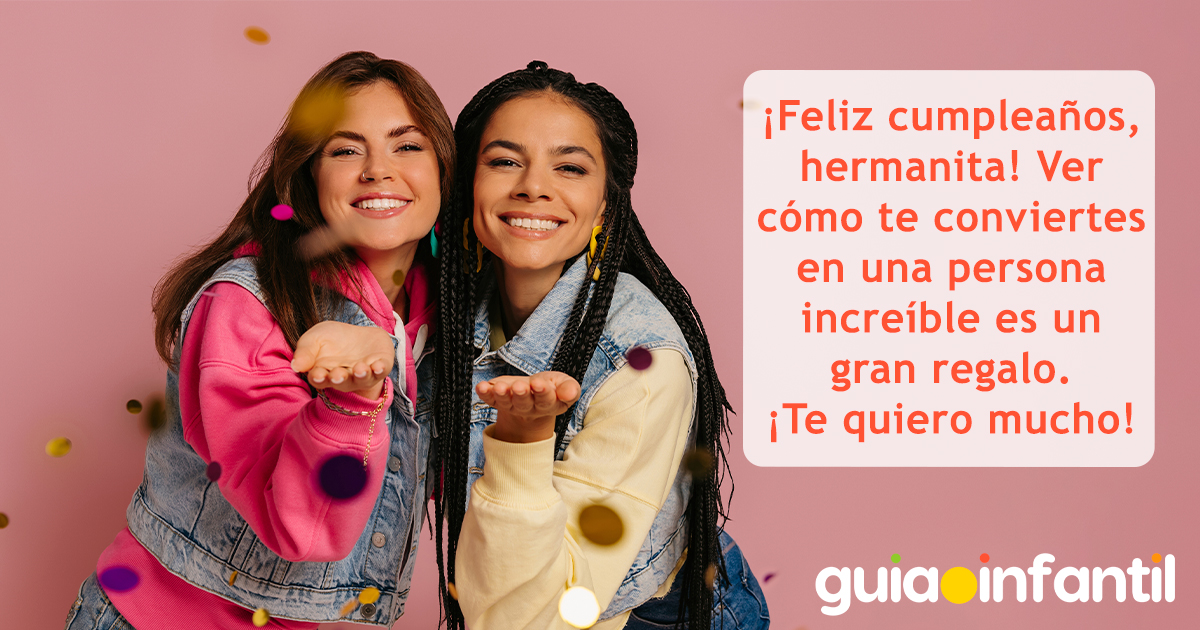 Dedicatorias para hermanas menores