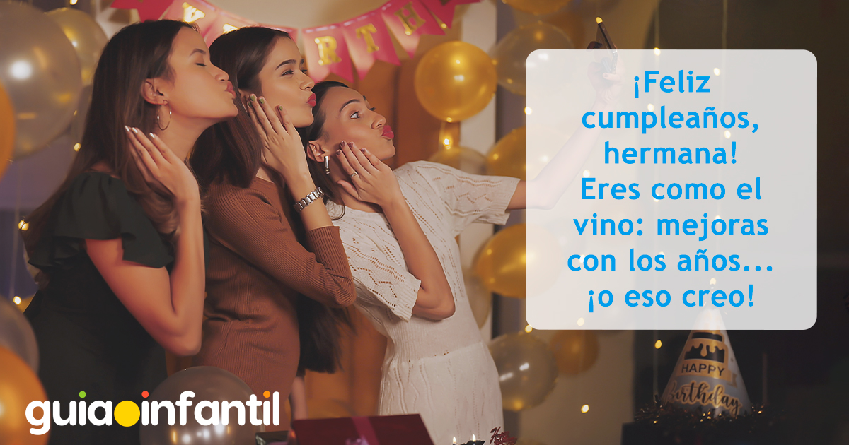 Tarjeta de cumpleaños para hermanas