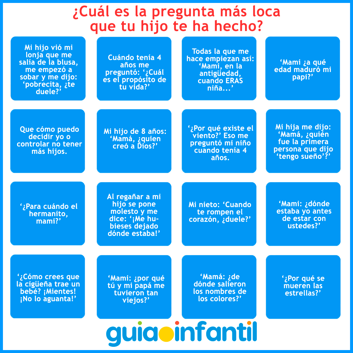 Preguntas más locas de los niños en rrss