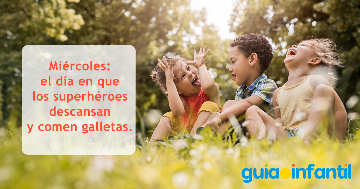 Dedicatoria de miércoles para niños
