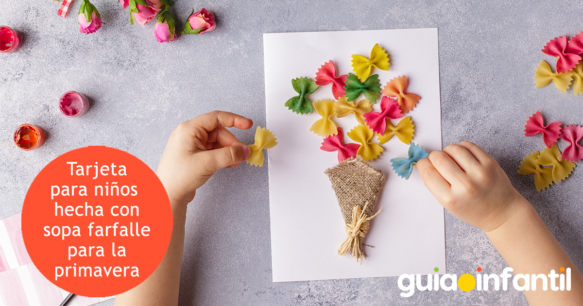 Tarjeta de primavera sencilla para niños