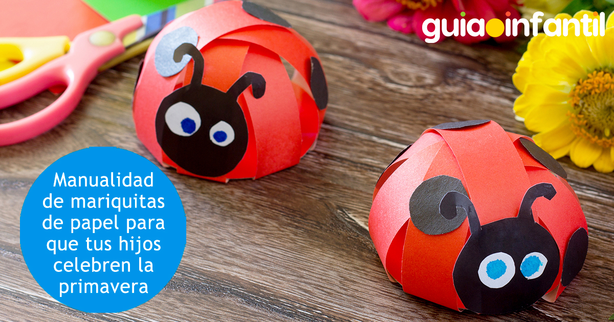 Manualidad de mariquitas para niños